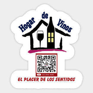 I love wine, smart QR gifts Sticker